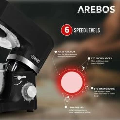 AREBOS Kitchen Maschine 1500W - Incl. 2 Bowls -Kitchen Appliances Discounts 65602381 3