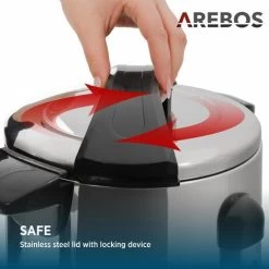 AREBOS Mulled Wine Maker 950 W Hot Beverage Dispenser 6.8 L With Drip Tray, Outlet Tap, Thermostat And Overheating Protection Temperature Setting From 30-110°C -Kitchen Appliances Discounts 65752108 5