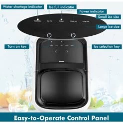 15KG/ 24H Countertop Ice Maker Portable Ice Maker Machine W/ Ice Scoop 7 15KG/ 24H Countertop Ice Maker Portable Ice Maker Machine W/ Ice Scoop -Kitchen Appliances Discounts 65807689 3