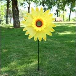 14 Inch Sunflower Pinwheels Wind Spinners Garden Party Pinwheel Windmill Suitable For Garden, Party, Outdoor, Yard, Decoration, Yellow -Kitchen Appliances Discounts 68091175 4