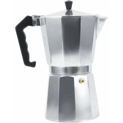 Moka Pot Machine Express Italian Coffee Maker Espresso Stainless Steel Kettle(450ML 9cups)