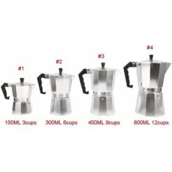 Moka Pot Machine Express Italian Coffee Maker Espresso Stainless Steel Kettle(450ML 9cups) 9 Moka Pot Machine Express Italian Coffee Maker Espresso Stainless Steel Kettle(450ML 9cups) -Kitchen Appliances Discounts 68091257 3