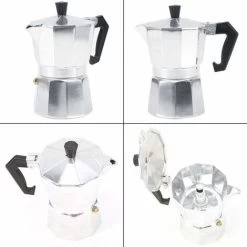 Moka Pot Machine Express Italian Coffee Maker Espresso Stainless Steel Kettle(450ML 9cups) 11 Moka Pot Machine Express Italian Coffee Maker Espresso Stainless Steel Kettle(450ML 9cups) -Kitchen Appliances Discounts 68091257 5
