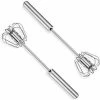 Manual Whisk, Semi-Automatic Whisk, Quiet Small Non-Electric Manual Whisk For The Eat-In Kitchen Made Of Stainless Steel -Kitchen Appliances Discounts 68106659 1