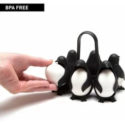 Peleg Design 3-in-1 Cook, Store And Serve Egg Holder, Penguin-Shaped Boiled Egg Cooker For Making Soft Or Hard Boiled Eggs, Holds 6 Eggs For Easy Cooking And Fridge Storage -Kitchen Appliances Discounts 68107472 2