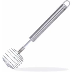 Stainless Steel Manual Egg Whisk, Hand Egg Mixer Eggbeater Blender Stirring Beater Cream Frother Flour Stirrer, For Family Restaurant Kitchen,9.05 In