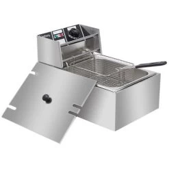 EH81 2500W 220-240V 6.3QT/6L Stainless Steel Single Cylinder Electric Fryer UK Plug 9 EH81 2500W 220-240V 6.3QT/6L Stainless Steel Single Cylinder Electric Fryer UK Plug -Kitchen Appliances Discounts 68154249 3