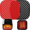 Pieces Reusable Air Fryer, Non-Stick Air Fryer Mats, Air Fryer Pad, Air Fryer Accessories, Air Fryer Mat, For Air Fryer, Steamer Basket -Kitchen Appliances Discounts 68262141 1