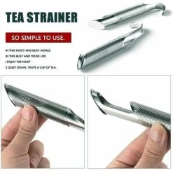 Stainless Steel Tea Diffuser, Hanging Cup Type Tea Making Tool Tea Leak For Loose Tea, Rose, Coffee, Spices, Long Handled Tea Filter Pipe (4 Pieces)， -Kitchen Appliances Discounts 69019577 5