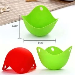 MUFF 4 Pack Egg Cooker Set Non Stick Silicone Egg Poaching Cup Poached Egg Cooker Perfect Poached Egg Maker Eggs Boiler Molds Egg Tray For Microwave Or Sto -Kitchen Appliances Discounts 69211441 3