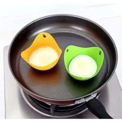 MUFF 4 Pack Egg Cooker Set Non Stick Silicone Egg Poaching Cup Poached Egg Cooker Perfect Poached Egg Maker Eggs Boiler Molds Egg Tray For Microwave Or Sto -Kitchen Appliances Discounts 69211441 5