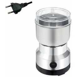 Multipurpose Electric Coffee Bean Grinding Tool Stainless Steel Milling Machine For Seeds Spices Herbs Nuts,EU Plug - EU Plug