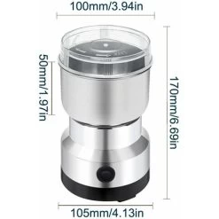 Multipurpose Electric Coffee Bean Grinding Tool Stainless Steel Milling Machine For Seeds Spices Herbs Nuts,EU Plug - EU Plug -Kitchen Appliances Discounts 69293016 5