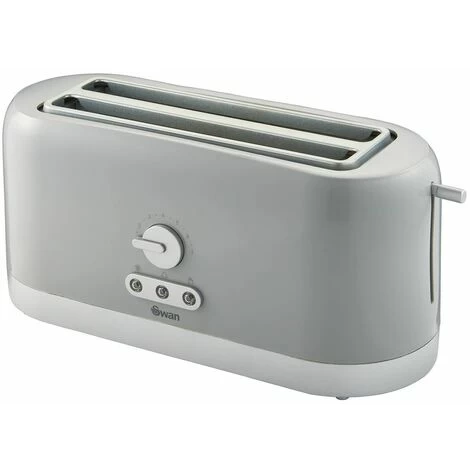 Swan 4 Slice LongSlot Grey Toaster 3 Swan 4 Slice LongSlot Grey Toaster
