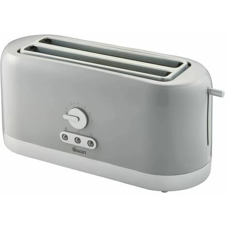 Swan 4 Slice LongSlot Grey Toaster 4 Swan 4 Slice LongSlot Grey Toaster - Image 2