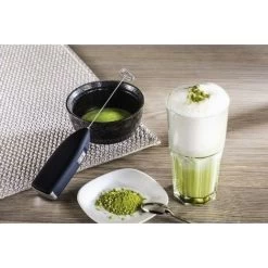 Milk Frother (in Steel, Very Powerful Motor At 14,000 Rpm, Special Spiral, Easy Cleaning, Milk Frother, Matcha Brush) Black -Kitchen Appliances Discounts 70568403 5