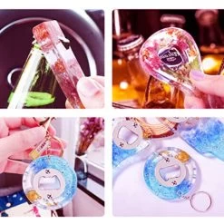 Beer Opener Silicone Molds With Stainless Steel Resin Accessories For DIY Keychain Beer Opener -Kitchen Appliances Discounts 71284739 3