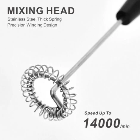 Mini Stainless Steel Milk Frother - Cordless Lightweight Outdoor Coffee Frother Can Be Used For Coffee, Milk, Eggs And Beverages (Stainless Steel) 6 Mini Stainless Steel Milk Frother - Cordless Lightweight Outdoor Coffee Frother Can Be Used For Coffee, Milk, Eggs And Beverages (Stainless Steel) - Image 4