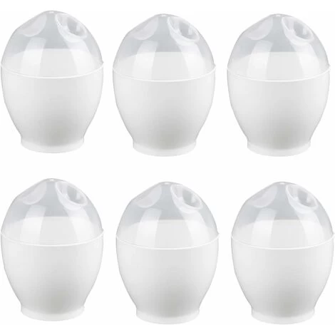 6 Pieces Egg Poacher Easy Egg Cooker Plastic Egg Poacher Cooked Microwave Egg Microwave Pan Nonstick Reusable With Lid For Cooking Perfect Poached Eggs BPA Free 4 6 Pieces Egg Poacher Easy Egg Cooker Plastic Egg Poacher Cooked Microwave Egg Microwave Pan Nonstick Reusable With Lid For Cooking Perfect Poached Eggs BPA Free - Image 2