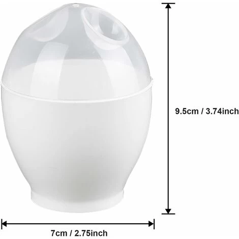 6 Pieces Egg Poacher Easy Egg Cooker Plastic Egg Poacher Cooked Microwave Egg Microwave Pan Nonstick Reusable With Lid For Cooking Perfect Poached Eggs BPA Free 6 6 Pieces Egg Poacher Easy Egg Cooker Plastic Egg Poacher Cooked Microwave Egg Microwave Pan Nonstick Reusable With Lid For Cooking Perfect Poached Eggs BPA Free - Image 4