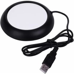 USB Cup Warmer Drink Warmer Hot Plate Coasters For Coffee Warmer Utensils For Bar Office Home(Black)