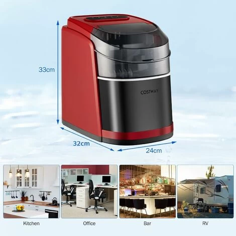 12KG/24H Portable Ice Maker Countertop Ice Maker Machine Self-Cleaning Function 4 12KG/24H Portable Ice Maker Countertop Ice Maker Machine Self-Cleaning Function - Image 2