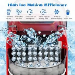 12KG/24H Portable Ice Maker Countertop Ice Maker Machine Self-Cleaning Function 9 12KG/24H Portable Ice Maker Countertop Ice Maker Machine Self-Cleaning Function -Kitchen Appliances Discounts 71981642 3