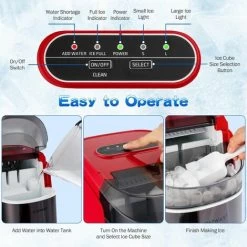 12KG/24H Portable Ice Maker Countertop Ice Maker Machine Self-Cleaning Function 10 12KG/24H Portable Ice Maker Countertop Ice Maker Machine Self-Cleaning Function -Kitchen Appliances Discounts 71981642 4