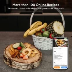 ULTENIC K20 - Dual Air Fryer - 3.8L*2 Air Fryer With Double - Independent Cooking & Sync Finish - Online Recipes - Digital Display With 6 Presets - 2850W -Kitchen Appliances Discounts 72235127 5