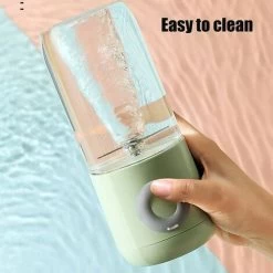 Portable Fruit Blender, 500ml 6 Blades Juicer Mini USB Blender For Smoothie Juice Bottles Electric Cup Milkshake Sport And Travel, BPA Free Green -Kitchen Appliances Discounts 72368850 4