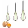 Set Of 3 Silicone Whisk, Kitchen Whisk, Whisk, Egg Mixer, Whisk And Mixer, Milk Whisk, Manual Silicone Whisk (A)