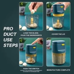 Electric Kitchen Chopper Mini Multifunction Chopper 250ml Food Processor Garlic Press Waterproof Washable Advanced Meat Grinder For Vegetables Fruits Baby Food 9 Electric Kitchen Chopper Mini Multifunction Chopper 250ml Food Processor Garlic Press Waterproof Washable Advanced Meat Grinder For Vegetables Fruits Baby Food -Kitchen Appliances Discounts 72508253 3