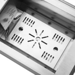 EH102V 16.9QT / 16L Total Capacity 24.9QT/23.6L Stainless Steel Faucet Double Tank Deep Fryer 3400W MAX (8L 8L Big Blue/Large Handle) -Kitchen Appliances Discounts 73030833 4