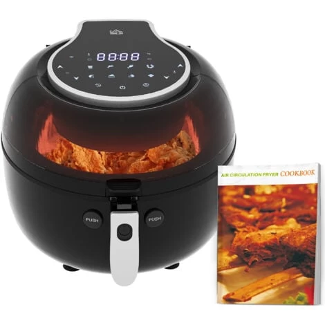 HOMCOM 7L Digital Air Fryer W/ Dehydrate 7 Presets, Rapid Air Circulation 1500W 3 HOMCOM 7L Digital Air Fryer W/ Dehydrate 7 Presets, Rapid Air Circulation 1500W