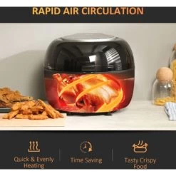 HOMCOM 7L Digital Air Fryer W/ Dehydrate 7 Presets, Rapid Air Circulation 1500W 10 HOMCOM 7L Digital Air Fryer W/ Dehydrate 7 Presets, Rapid Air Circulation 1500W -Kitchen Appliances Discounts 73336551 4