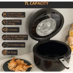 HOMCOM 7L Digital Air Fryer W/ Dehydrate 7 Presets, Rapid Air Circulation 1500W 11 HOMCOM 7L Digital Air Fryer W/ Dehydrate 7 Presets, Rapid Air Circulation 1500W -Kitchen Appliances Discounts 73336551 5