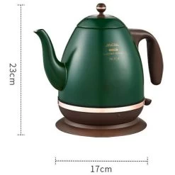 Retro Electric Kettle 304 Stainless Steel Household Appliances 1.5l Portable Travel Water Boiler 1500w European Style Coffee Pot Green -Kitchen Appliances Discounts 74691844 5