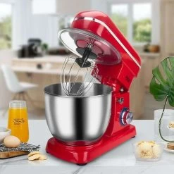 5L Chef Machine Stand Mixer Whisk Kitchen Mixer 1500w Stainless Steel Knead The Dough Cake Bread Cream Blender Food Processor Uk -Kitchen Appliances Discounts 74692236 3