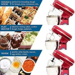 5L Chef Machine Stand Mixer Whisk Kitchen Mixer 1500w Stainless Steel Knead The Dough Cake Bread Cream Blender Food Processor Uk -Kitchen Appliances Discounts 74692236 5