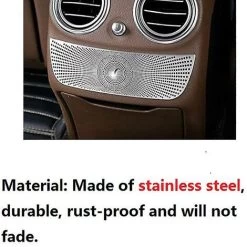 For C E Class Glc Gla W205 W213 X253 Car Stainless Steel Rear Armrest Vent Outlet Horn Cover Trim A -Kitchen Appliances Discounts 74692360 4