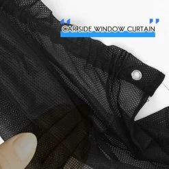 4pcs 75 X 50cm Car Black Mesh Sunscreen Suction Cup Side Window Curtain -Kitchen Appliances Discounts 74693248 5