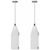 Set Of 2 Portable Batteries With Batteries - Electric Whips For Teaspoons, Battery Agitator, Portable Milk Mousseur, Mini Mixer For The Ball Test, Cappuccino, Latte, Strike And White Matcha + White -Kitchen Appliances Discounts 76476786 1