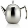 1000ml/34oz Teapot Kettle, Stainless Steel Tea Pot Filter Coffee Maker (Silver) 1 1000ml/34oz Teapot Kettle, Stainless Steel Tea Pot Filter Coffee Maker (Silver) -Kitchen Appliances Discounts 76892997 1