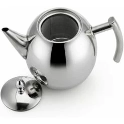 1000ml/34oz Teapot Kettle, Stainless Steel Tea Pot Filter Coffee Maker (Silver) -Kitchen Appliances Discounts 76892997 3