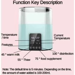 In 1 Smart Universal Baby Bottle Warmer, Heated Sterilizer 110-220V, Electric Milk Food Warmer With Timer -Kitchen Appliances Discounts 77085973 4
