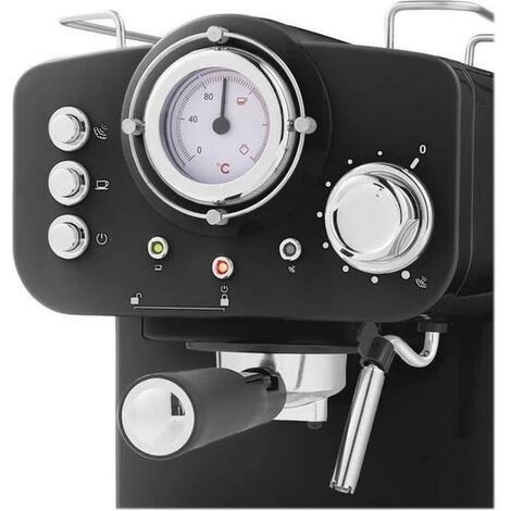 Swan Espresso Coffee Machine, Retro Pump, Black, ESE Pods Or Ground - SK22110BN 4 Swan Espresso Coffee Machine, Retro Pump, Black, ESE Pods Or Ground - SK22110BN - Image 2