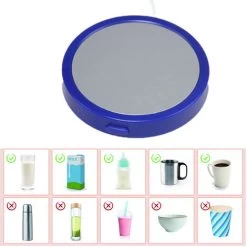 Coffee Mug Warmer For Desk Auto Shut Off USB, Electric Beverage Warmer For Coffee,Cocoa,Tea,Milk Blue -Kitchen Appliances Discounts 77431919 3