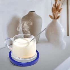 Coffee Mug Warmer For Desk Auto Shut Off USB, Electric Beverage Warmer For Coffee,Cocoa,Tea,Milk Blue -Kitchen Appliances Discounts 77431919 4