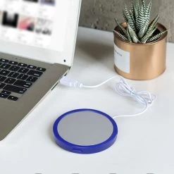 Coffee Mug Warmer For Desk Auto Shut Off USB, Electric Beverage Warmer For Coffee,Cocoa,Tea,Milk Blue -Kitchen Appliances Discounts 77431919 5