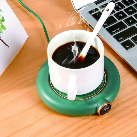 Coffee Mug Warmer For Desk Auto Shut Off USB, Electric Beverage Warmer For Coffee,Cocoa,Tea,Milk Green 6 Coffee Mug Warmer For Desk Auto Shut Off USB, Electric Beverage Warmer For Coffee,Cocoa,Tea,Milk Green - Image 4